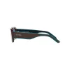 ARNETTE Gafas de sol unisex AN431812382W5 Negro mate gris oscuro espejo plateado 53mm