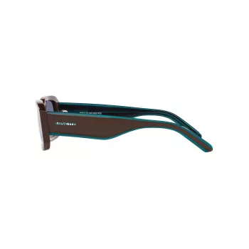 ARNETTE Gafas de sol unisex AN431812382W5 Negro mate gris oscuro espejo plateado 53mm