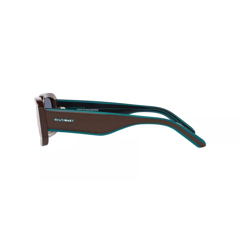 ARNETTE Gafas de sol unisex AN431812382W5 Negro mate gris oscuro espejo plateado 53mm