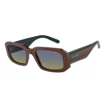 ARNETTE Gafas de sol unisex AN431812382W5 Negro mate gris oscuro espejo plateado 53mm