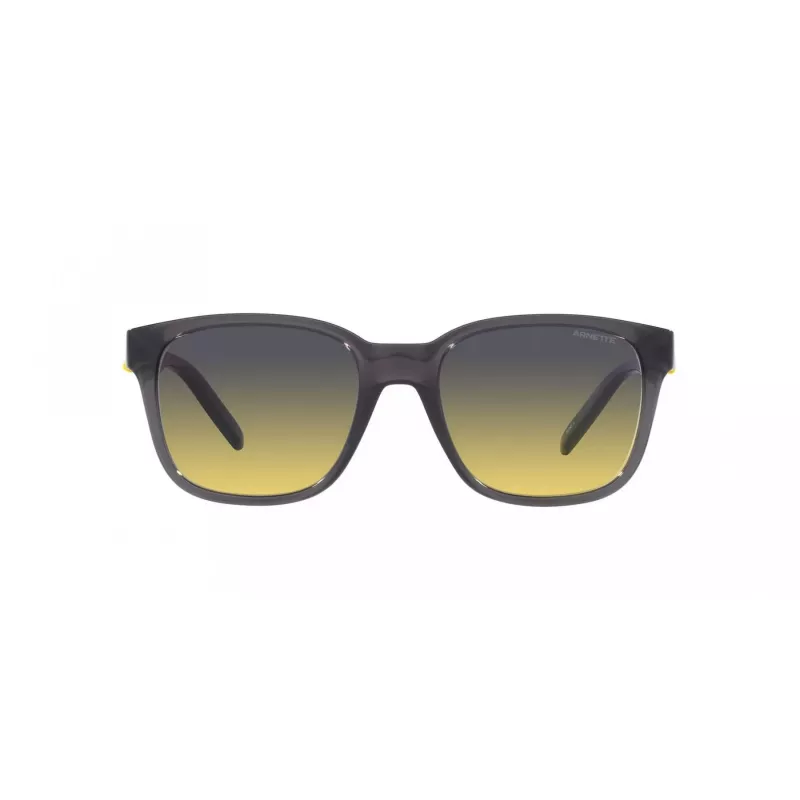 Gafas de sol unisex ARNETTE AN432027862Q5 - montura rectangular de propionato negro mate con lentes de policarbonato gris oscuro polarizadas - 55/19/145 mm