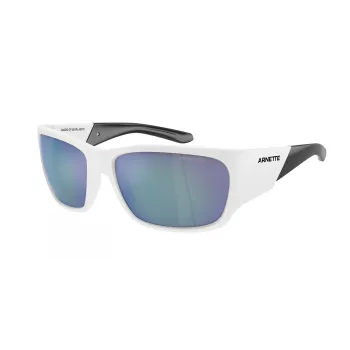 ARNETTE Gafas de sol unisex AN43242863Y76 - montura negra mate, lentes grises oscuras espejadas plata, 61 mm