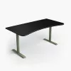 Arozzi Arena Large Gaming Desk – Forest Green (Altura ajustable, alfombrilla de ratón de microfibra)