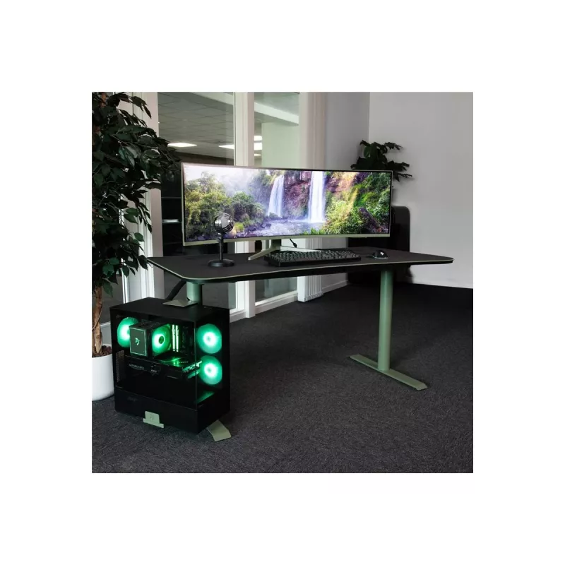 Arozzi Arena Medium ARENA-MEDIUM-FST mesa gaming, 140 × 75,5 cm, Forest Green