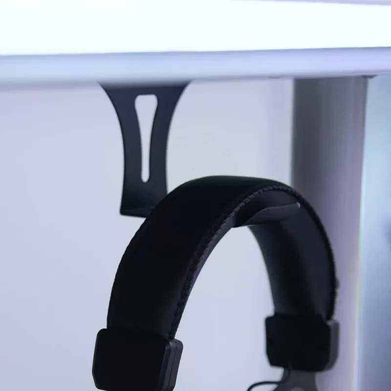 Arozzi Soporte para auriculares AZ-HEADSET-HANGER-BK para atornillar, negro