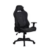 Arozzi Torretta silla gaming de tela suave – negro puro, estructura metálica, pistón de gas clase 4, reposabrazos 3D