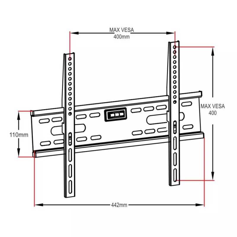 Soporte de pared fijo ART AR-33 para televisores LCD/LED de 26-60