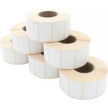 ARTDEV Rollo de etiqueta térmica directa 40 x 25mm, diámetro de rollo 100mm, núcleo 40mm, 1650 etiquetas por rollo