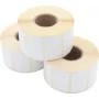 ARTDEV Rollo de etiquetas de transferencia térmica 50 x 30mm, 100mm OD, núcleo 40mm, 1500 etiquetas/rollo, papel blanco