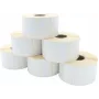 ARTDEV Rollo de etiquetas de transferencia térmica 60 x 36 mm, diámetro de rollo 127 mm, núcleo 40 mm, 2000 etiquetas por rollo, blanco, papel mate estucado, adhesivo acrílico permanente