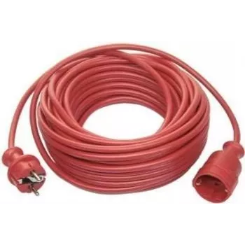 AS SCHWABE 25m H05VV-F 3G1.5 Alargador con conector macho y hembra Schuko, Negro 60361
