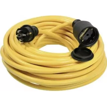 AS SCHWABE 60354 Alargador de goma para servicio pesado 20 m H07RN-F 3G2.5 16 A IP44 Amarillo