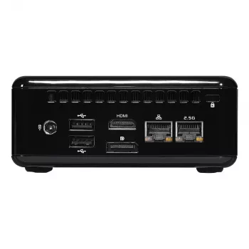 ASRock 4x4 BOX-4800U Barebone Mini PC, AMD Ryzen 7 4800U, 2x DDR4 SO-DIMM, 2x 2.5GbE, Wi-Fi 6, Negro