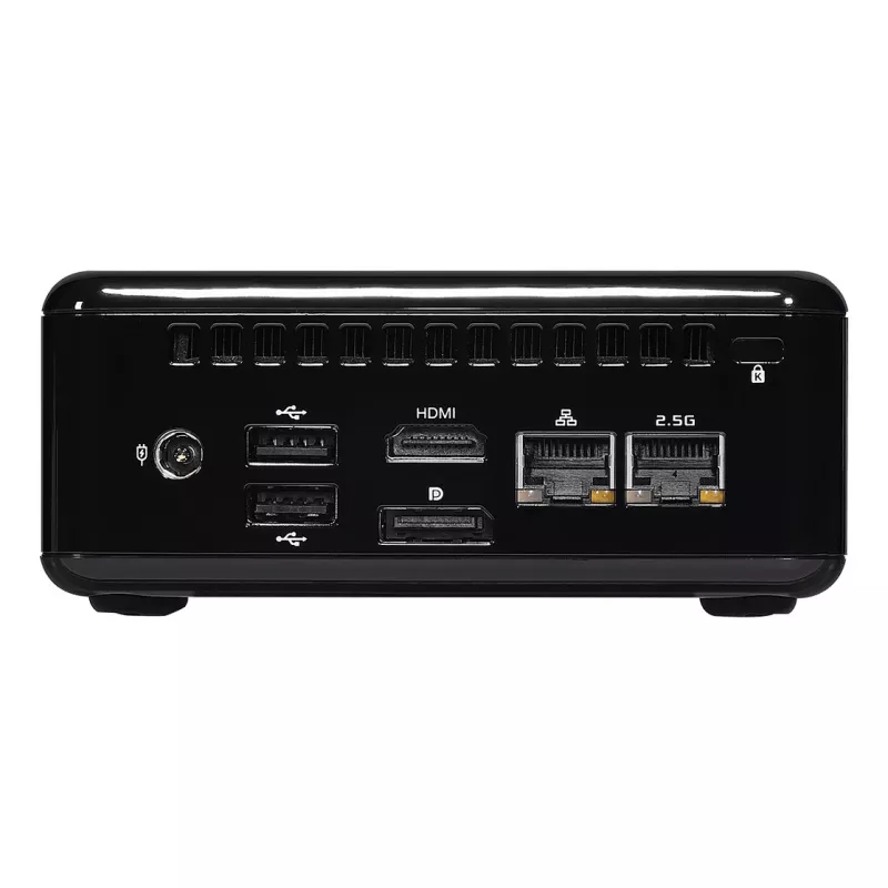 ASRock 4x4 BOX-4800U Barebone Mini PC, AMD Ryzen 7 4800U, 2x DDR4 SO-DIMM, 2x 2.5GbE, Wi-Fi 6, Negro