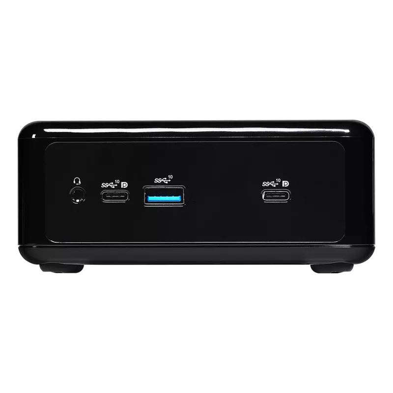 ASRock 4x4 BOX-4800U Barebone Mini PC, AMD Ryzen 7 4800U, 2x DDR4 SO-DIMM, 2x 2.5GbE, Wi-Fi 6, Negro