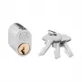 ASSA D12 bombín doble 31/31 cromado 3 llaves