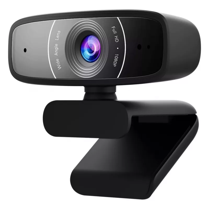 Webcam ASUS C3 - Full HD 1080p - Micrófono integrado - USB - Negro
