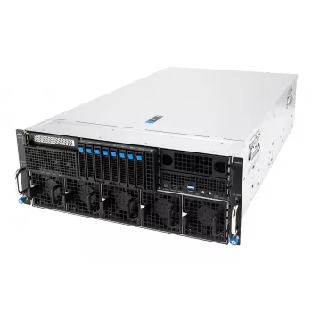 ASUS ESC8000A-E13X plataforma de servidor rack 4U AMD EPYC 9005 8xNVMe 2xM.2 2x10GbE 8xQSFP IPMI R3200W