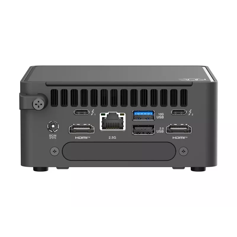 ASUS NUC 15 Pro Tall Kit RNUC15CRHU700000 - Barebone Mini-PC, Intel Core Ultra 7 225H, vPro, sin RAM, sin almacenamiento, Wi-Fi 7