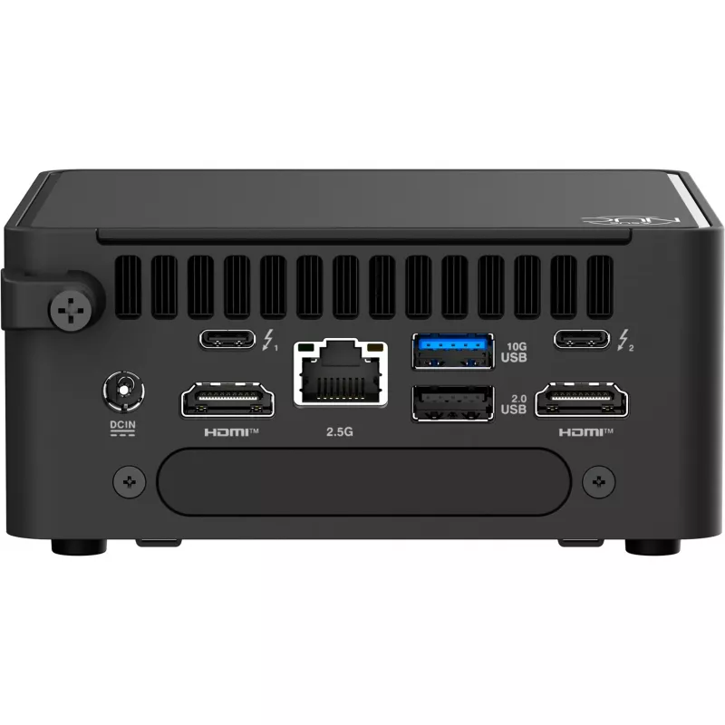 ASUS NUC 15 Pro Tall RNUC15CRHU700002, Intel Core Ultra 7 255H, 16GB, 1TB SSD, sin sistema operativo, Negro