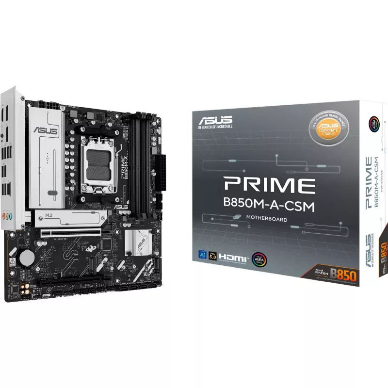 Placa base ASUS Prime B850M-A-CSM Micro-ATX Socket AM5 Chipset AMD B850