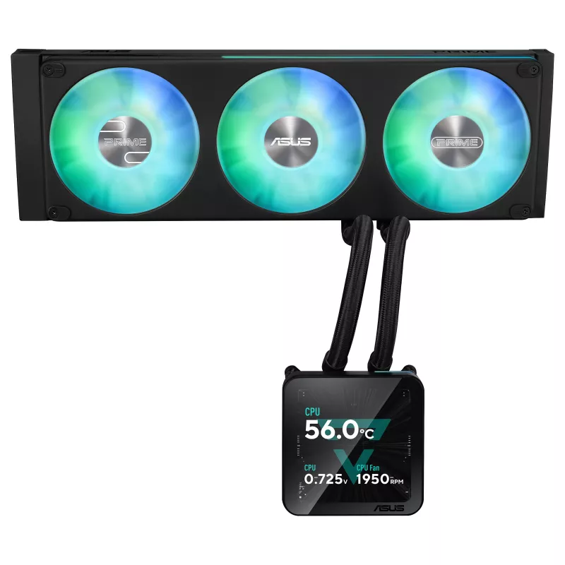 ASUS Prime SLC II 360 ARGB LCD AIO refrigeración líquida para CPU, radiador de 360 mm, AM5/AM4/LGA1851/LGA1700