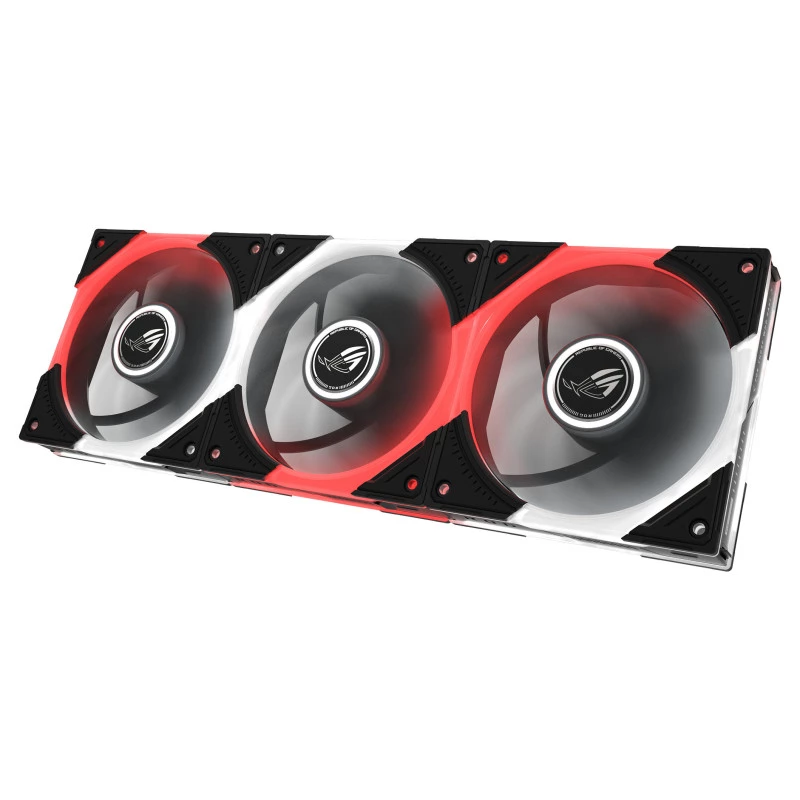 ASUS ROG Eurux GR120 ARGB Ventilador inverso Black Edition, 120mm Pack de tres