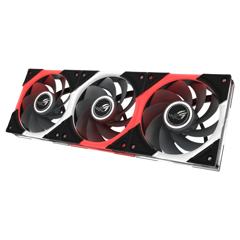 ASUS ROG Eurux GR120 ARGB Ventilador inverso Black Edition, 120mm Pack de tres