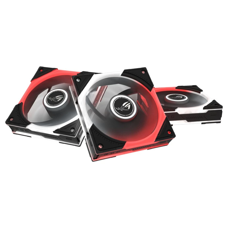 ASUS ROG Eurux GR120 ARGB Ventilador inverso Black Edition, 120mm Pack de tres