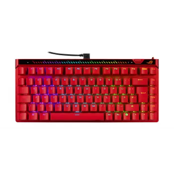 Teclado gaming ASUS ROG Falchion Ace 75 HE Red (distribución DE, interruptores ópticos ROG HFX V2)