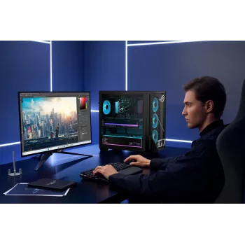 ASUS ROG G700 GM700TZ-R9800X283W PC torre gaming - AMD Ryzen 7 9800X3D, 32GB DDR5, 2TB SSD, Radeon RX 9070 XT, Windows 11 Home, negro