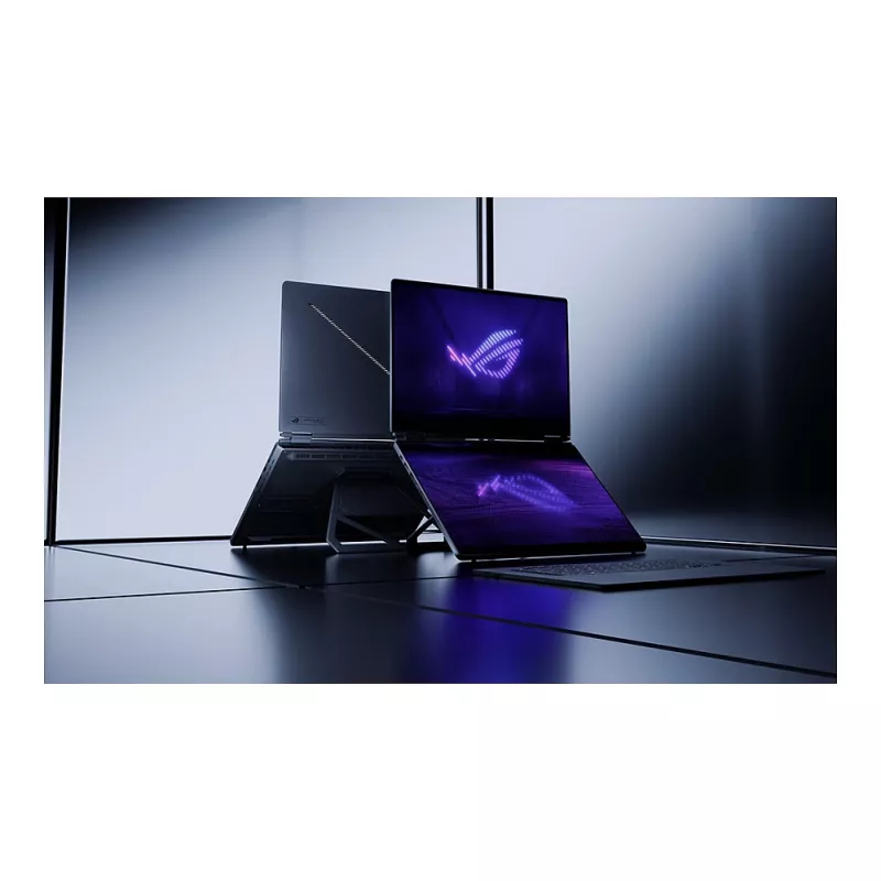 ASUS ROG Zephyrus Duo GX651AX-SR004W portátil gaming, 16 inch 3K OLED táctil 120Hz, Intel Core Ultra 9 386H, 64GB LPDDR5x, 2TB SSD, GeForce RTX 5090 24GB, Windows 11 Home, teclado QWERTZ alemán