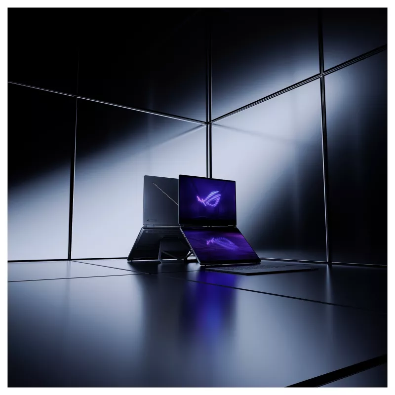 ASUS ROG Zephyrus Duo GX651AX-SR004W portátil gaming, 16 inch 3K OLED táctil 120Hz, Intel Core Ultra 9 386H, 64GB LPDDR5x, 2TB SSD, GeForce RTX 5090 24GB, Windows 11 Home, teclado QWERTZ alemán