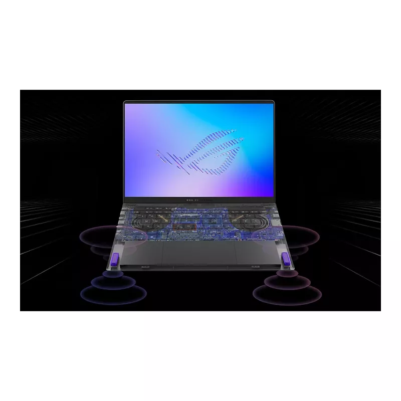 ASUS ROG Zephyrus G14 GU405AR-SY106W Copilot+ PC portátil gaming, 14 inch WQXGA+ OLED 120Hz, Intel Core Ultra 9 386H, 32GB LPDDR5x, 1TB SSD, GeForce RTX 5070 Ti 12GB, Windows 11 Home, teclado QWERTZ alemán