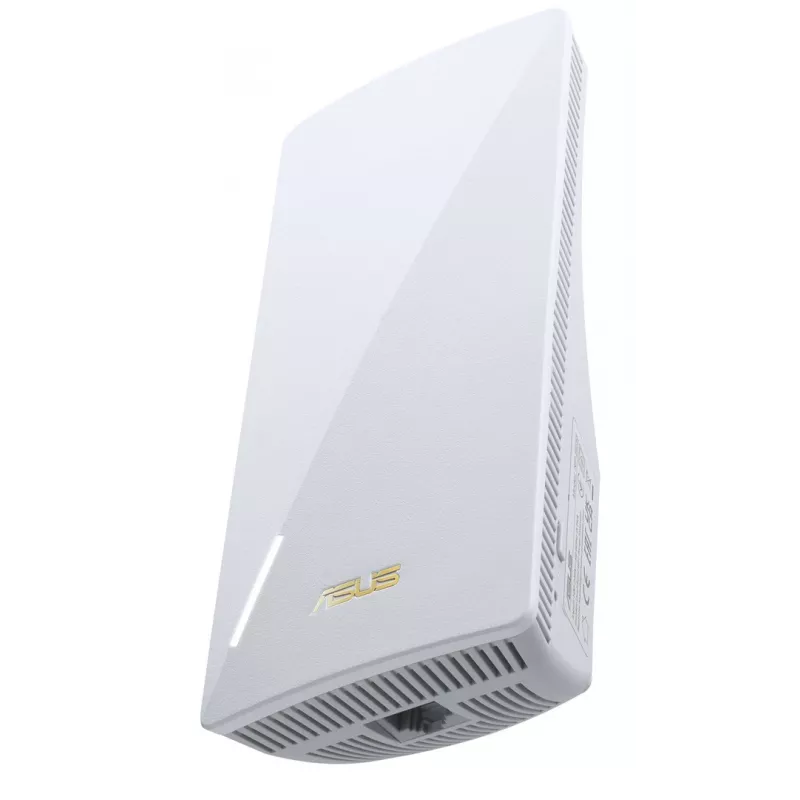 ASUS RP-BE58 Repetidor Wi-Fi 7 de doble banda, BE3456, 2,4 GHz 574 Mbit/s + 5 GHz 2882 Mbit/s, 1 puerto Gigabit, AiMesh, WPA3, blanco, enchufe UK