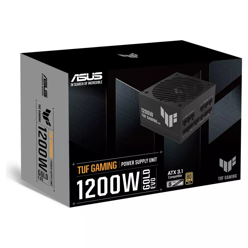 ASUS TUF Gaming 1200G EVO 1200W 80+ Gold Fuente de Alimentación ATX Totalmente Modular