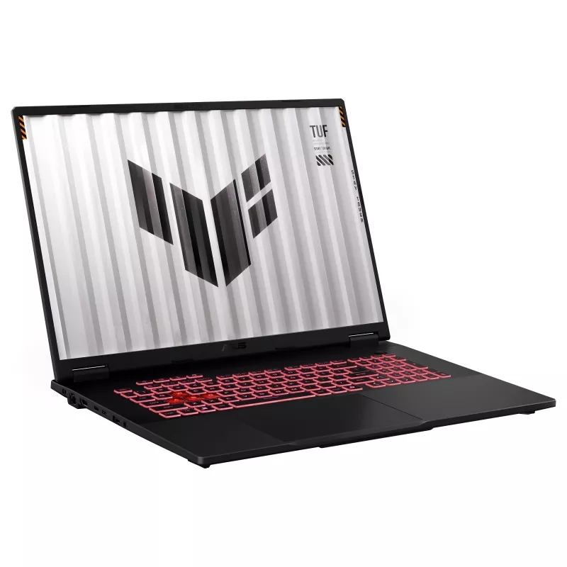ASUS TUF Gaming A18 FA808UP-S8133W portátil gaming, 18 inch WUXGA IPS 144Hz, AMD Ryzen 7 260, 16GB DDR5, 512GB SSD, GeForce RTX 5070 8GB, Windows 11 Home, teclado QWERTZ alemán