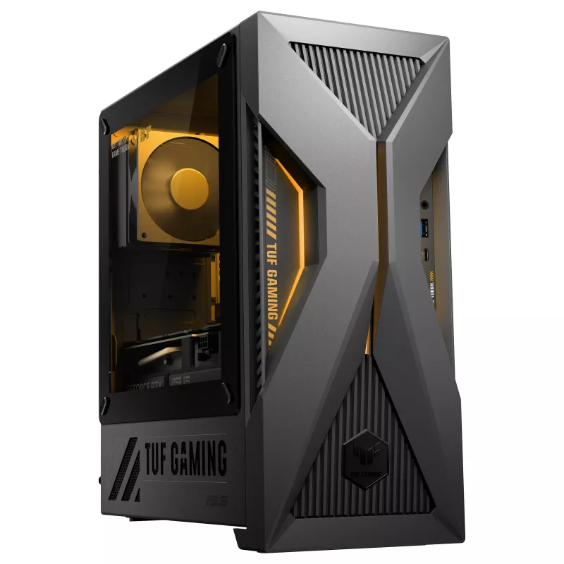 ASUS TUF Gaming T500 T500MV-07240H242W Intel Core 7 240H 32 GB DDR5-SDRAM 1 TB SSD NVIDIA GeForce RTX 5060 Ti Windows 11 Home Mini-Torre PC Negro, Gris