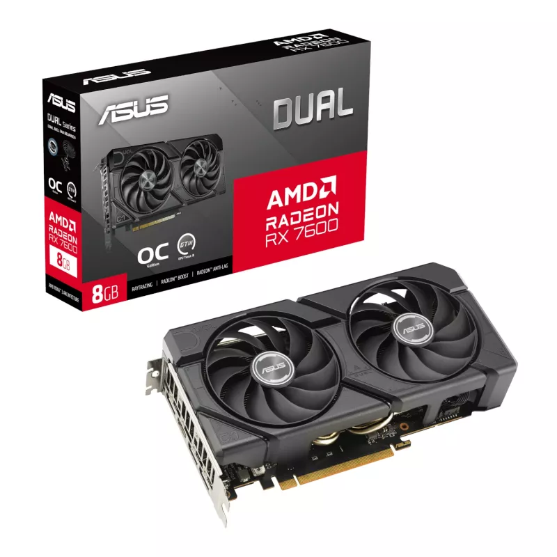 ASUS UWM 2 Carcasa de gaming/tarjeta gráfica/fuente de alimentación combo (A31 PLUS | RX 7600 | PRIME 750W)