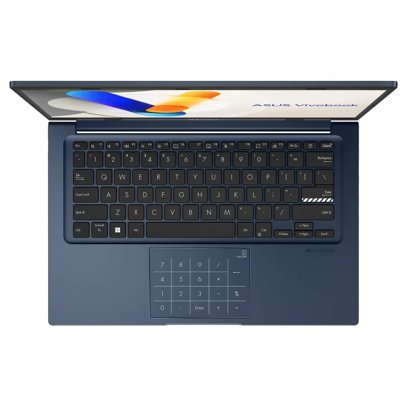 ASUS Vivobook 14 X1404VA-DISEB2213W Portátil, 14 pulgadas Full HD IPS, Intel Core 3 100U, 8GB DDR5, 256GB SSD, Windows 11 Home, teclado AZERTY francés