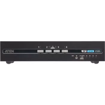 ATEN switch KVM seguro de 4 puertos con Dual DisplayPort, soporte CAC, certificado NIAP PP v4.0 (CS1144DP4C)