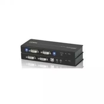 ATEN CE604-AT-G Extensor KVM – 2x DVI, Audio, USB, RS-232, 60m