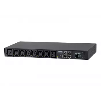 ATEN PG Series PG6308G PDU básica - 8 tomas C13, montaje en rack 1U, 10A, Negro