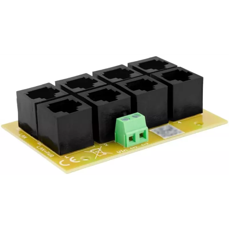 ATTE AEPI-4-10-OF Adaptador PoE pasivo de 4 canales, 10/100 Mbps