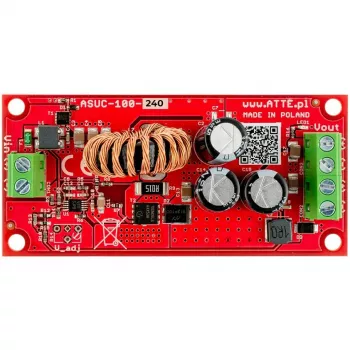 Inversor de onda sinusoidal pura ATTE ASUC-100-240-OF 100W 24V DC a 230V AC