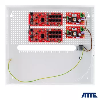 ATTE IP-16-20-H Switch PoE+ de 16 puertos con 2 uplink Gigabit, 250 W, no gestionado, montaje en rack