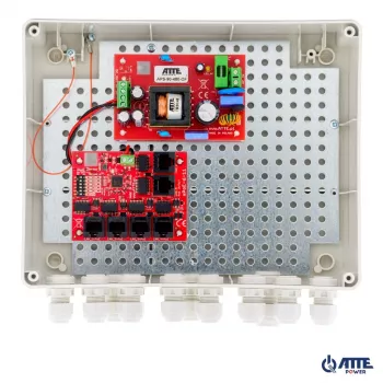 ATTE IP-5-11-L2 Switch PoE externo de 5 puertos para 5 cámaras IP