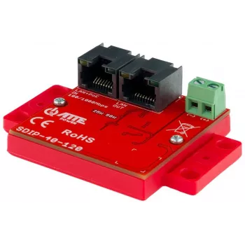 ATTE SDIP-40-120 Fuente de alimentación PoE, 48W, 40V DC, 10/100 Mbps
