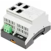 ATTE SWPS-4-11-DIN4 Switch industrial PoE+ de 4 puertos con fuente de alimentación integrada, montaje en carril DIN, presupuesto 60W