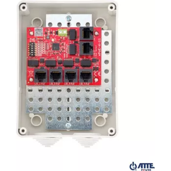 Switch PoE ATTE xPoE-6-11-S3 6 puertos, 4 puertos PoE, 2 uplink, 10/100 Mbps, presupuesto 60W, sobremesa/pared
